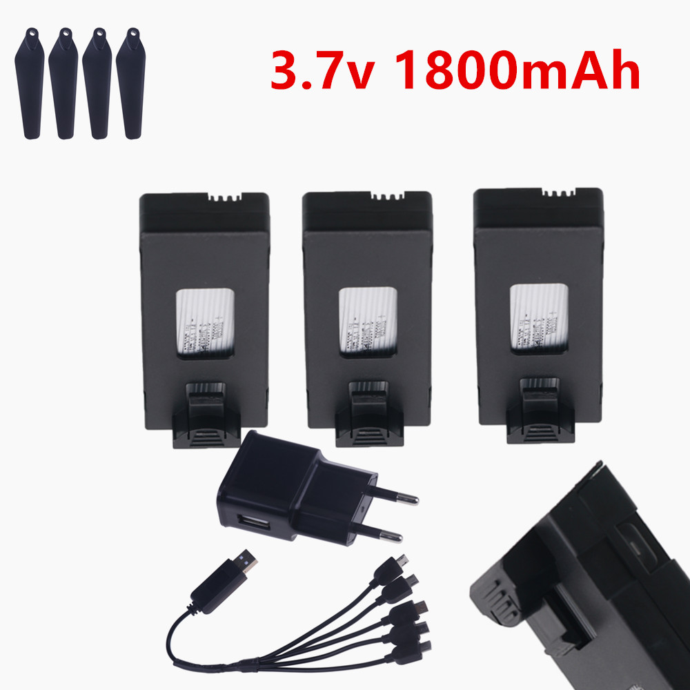 Drone E88 Rc Quadcopter - Batterie Lipo rechargeable 3.7V 1800mAh ou