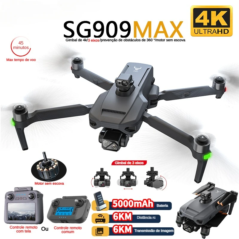 Drone Ae Rc - ZLL SG909 SG909MAX Drone professionnel avec