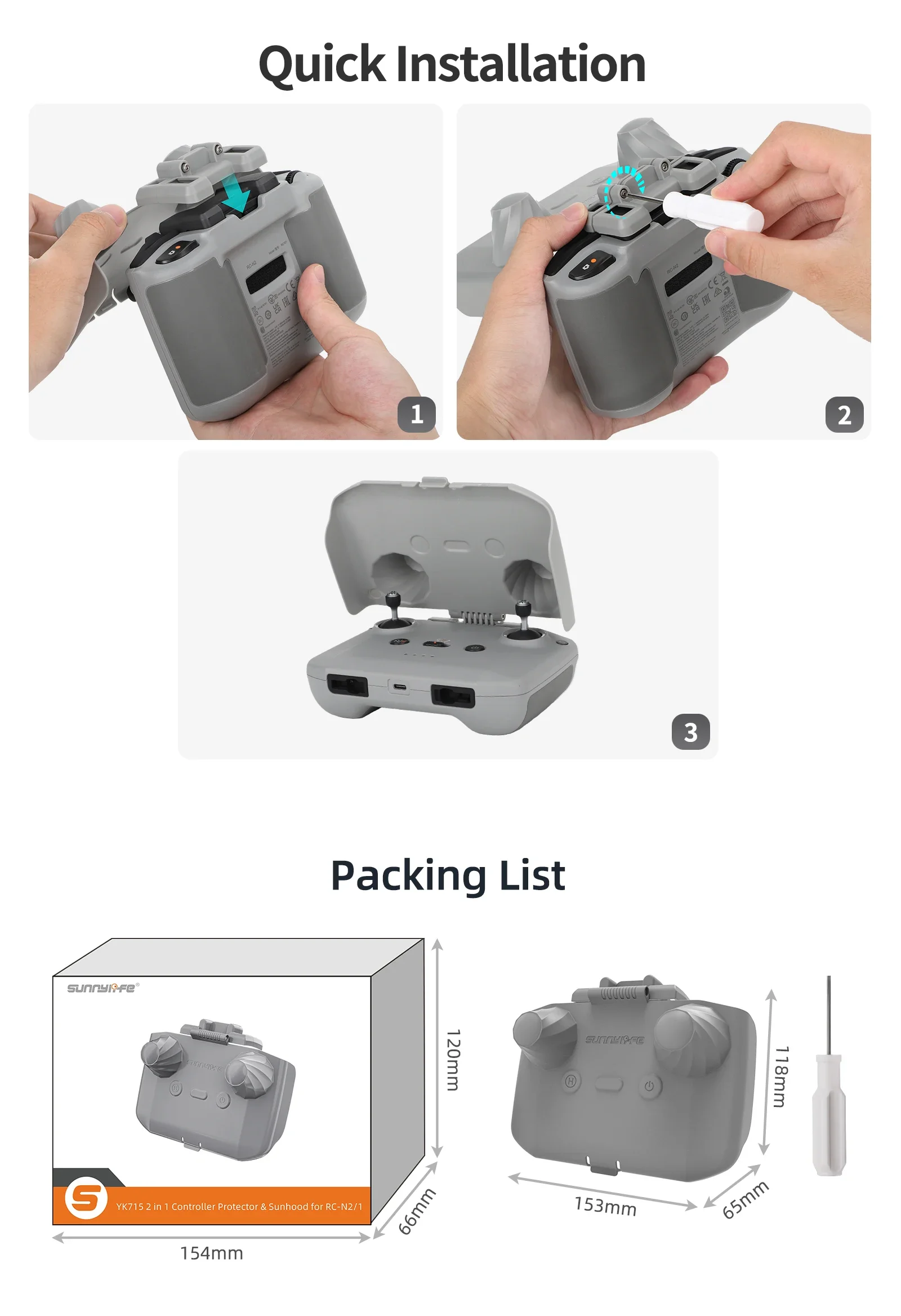 Protecteur de contrôleur 2 en  - Drone Dji Rc Mini avis et prix