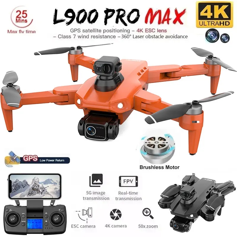 Drone GPS L900 Pro MAX 4K prof - Drone Ae Rc avis et prix