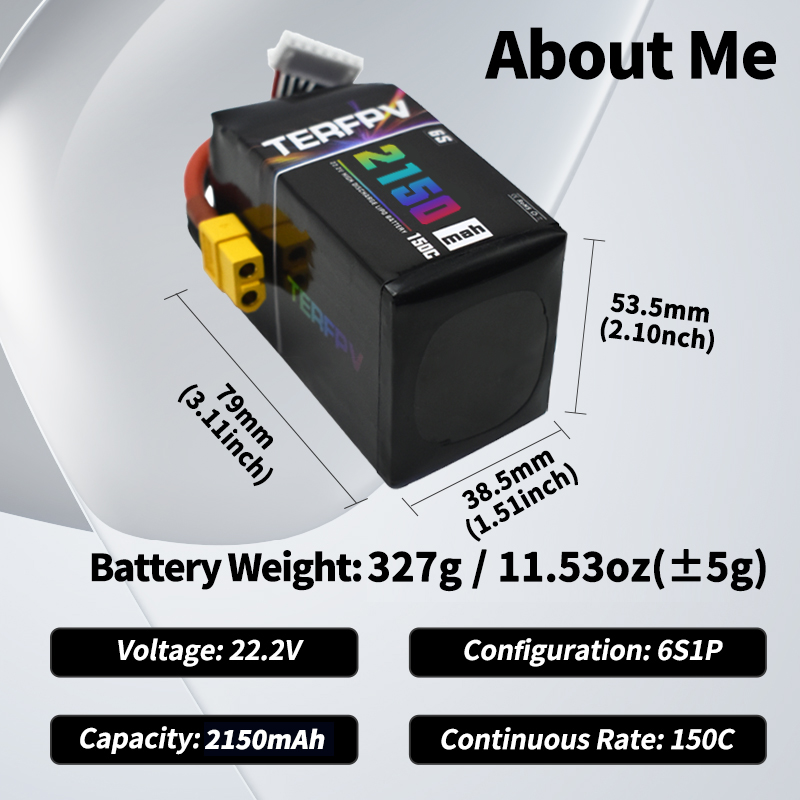 Batterie Lipo TERFPV 6S 22.2V  - Drone Rc Leading avis et prix
