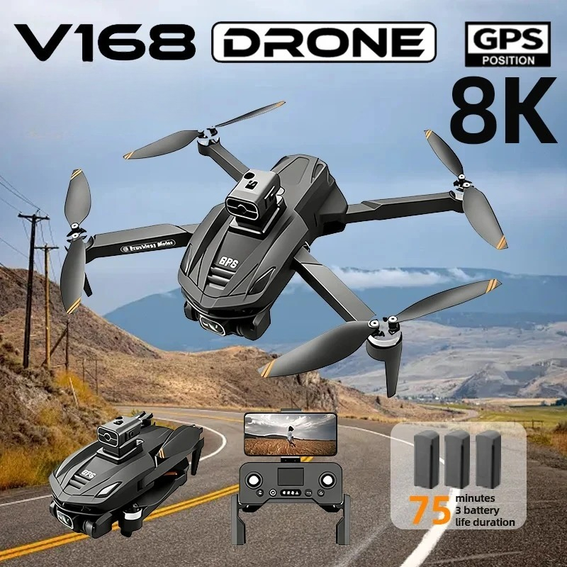 Drone GPS professionnel V168 o - Drone Ae Rc avis et prix