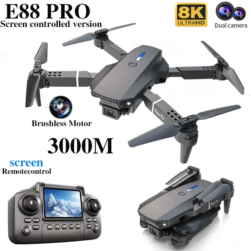 Drone professionnel E88 PRO av - Drone E88 Rc Quadcopter avis et prix