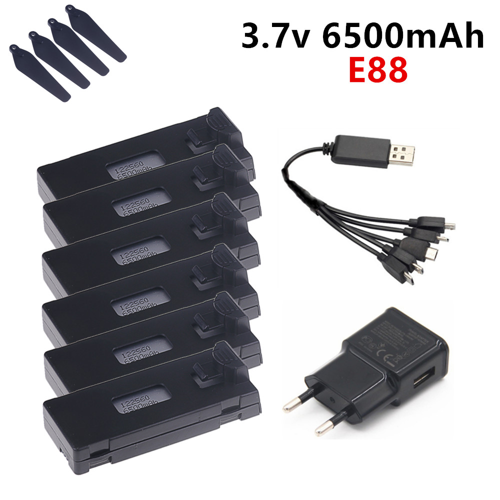 Batterie Lipo 3.7V 6500mAh pou - Drone E88 Rc Quadcopter avis et prix
