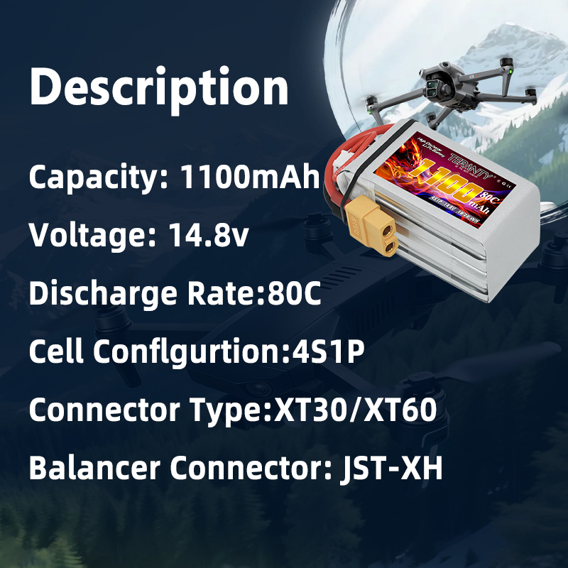 TERANTY – batterie Lipo 4S 110 - Drone Rc Leading avis et prix