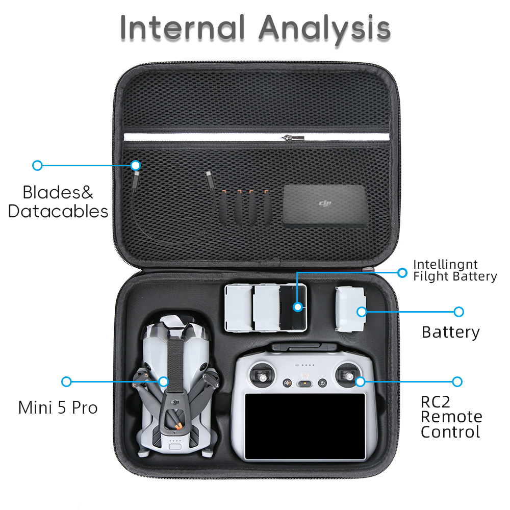 Étui pour Mini 5 Pro, sac de r - Drone Dji Rc Mini avis et prix